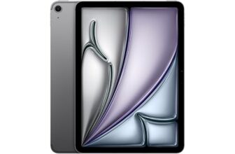 Apple iPad Air 11″ with M3 chip: Built for Apple Intelligence, Liquid Retina Display, 128GB, 12MP Front/Back Camera, Wi-Fi 6E + 5G Cellular, Touch ID, All-Day Battery Life — Space Gray