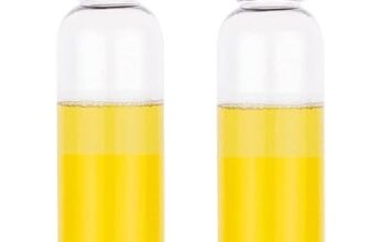 Clazkit Plastic Oil Dispenser Bottle 1 Litre with Easy Pour Spout | Leakproof Kitchen Oil Container | Multipurpose Cooking Oil Storage Bottle for Oil, Vinegar & Sauces | pack of 2