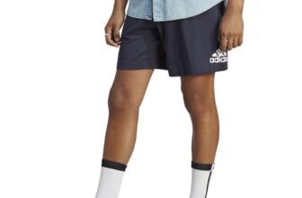 adidas Men Cotton M BL SJ SHO Sports Shorts Legink/White (S)