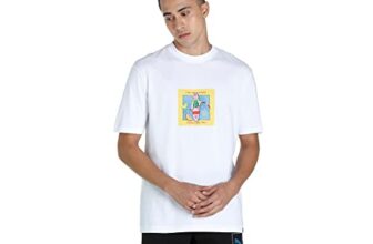 PUMA Mens Downtown Graphic Tee, White, S (59733752)