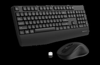 ZEBRONICS Companion 202 Wireless Standard Desktop Keyboard Compatible with Desktop, Laptop, Mac 104 Keys, Copilot AI Key, 12 Multimedia Keys, 1600 DPI, Silent, 4 Buttons(Black)