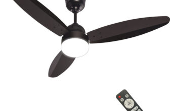DIGISMART Autum Mark-1 | BLDC Motor | LED Light | Energy Saving with 5 Year Warranty BLDC Motor with Remote 1200 mm Ceiling Fan(5 Star | Smoke Brown | Pack of 1)