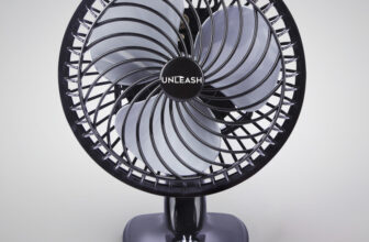 unleash CRYO | 230 MM | HIGH SPEED | 9 INCH | TABLE FAN | FOR HOME with 1 Year Warranty Energy Saving 230 mm Table Fan(Black | Pack of 1)