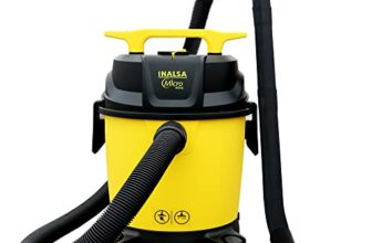 INALSA Wet and Dry Vacuum Cleaner for Home,10 LTR Capacity,1200 W, 17 kPa Suction, Blower Function, Wet Vacuum Cleaner for Sofa, House Cleaning Machine,Vaccine Cleaner for Home (Micro WD10)