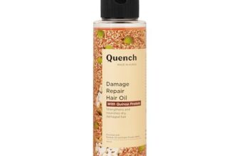 Quench Damage Repair Hair Oil with Quinoa Protein & Ceramides for Dull, Dry & Damaged Hair | Deeply Nourishes | Strengthens Brittle Hair | Made in Korea (100Ml)
