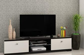 Spacewood Wall Unit | Astron 180 | 3 Year Warranty |Wall Unit Freestanding, TV Unit | Medium Size | Engineered Wood |Modern Design| Natural Wenge