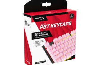 HyperX PBT Keycaps – Full Key Set, Double Shot PBT Material, (Layout), (Keys), Pink (519T9AA#ABA)