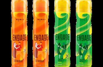 Engage Deo Combo, 2 Intrigue for Her (150ml) & 2 Spirit for Her (150ml), (Pack of 4) Deodorant Spray  –  For Women(600 ml, Pack of 4)