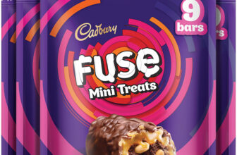 Cadbury Fuse Peanut & Caramel Filled Mini Treats Chocolate Bites(4 x 117 g)