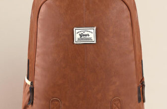 Gear Classic Leather without Anti Theft 28 L Laptop Backpack(Tan)