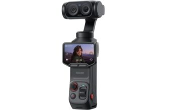 Insta360 Luna Ultra Standard Bundle (Cosmic Black) | 8K Pocket Gimbal Camera with Dual Leica Lenses, 1″ CMOS Sensor, 12x Zoom, Detachable OLED Touchscreen & AI Tracking
