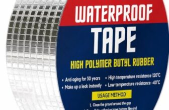 Zista Super Strong Adhesive Waterproof tape Permanent Repair Roof Water Leakage Solution Rubber Foil Suitable for Roof Leak, surface Crack, Window Sill Gap, Boat Sealing, Tank Leak