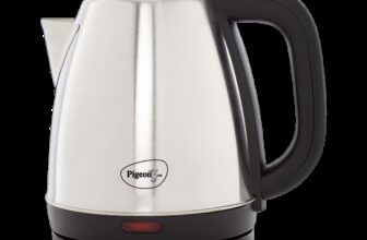 Pigeon Favourite Electric Kettle(1.5 L, Silver, Black)