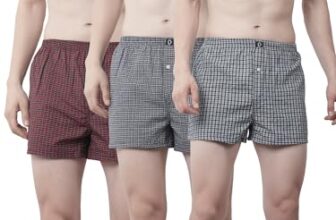 Dollar Pack of 3 Cotton Checkered Men Boxer