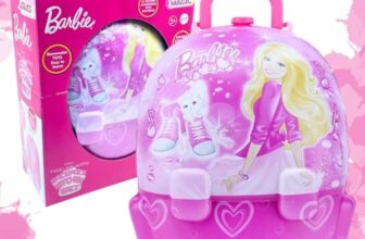 PlayMagic Barbie Kitchen Set for Kids with 22 Accessories & Backpack| BO Pretend Play Cooking Toy for 3+ Old Girls |Making it Easy to Carry The Entire Set on The go|Perfect for Playdates, Travel