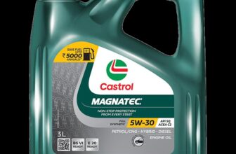 Castrol MAGNATEC 5W-30 API SQ ACEA C2 Full-Synthetic Engine Oil(3 L, Pack of 1)