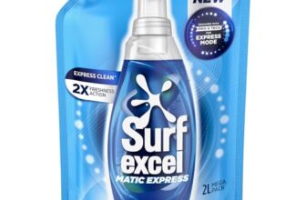 Surf Excel Matic Express Liquid Detergent, Express Clean with 2X Freshness Action 2ltr pouch