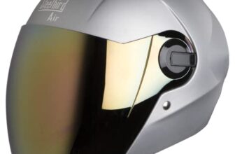 Steelbird SBA-2 Full Face Helmet H. Grey, Size: M(55-56 cm)