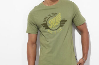 Roadster Printed Men Round Neck Green T-Shirt