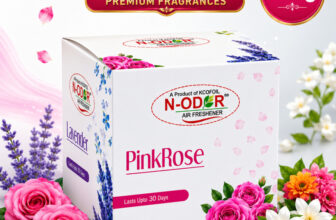 N-ODOR Rose Blocks Air Freshener Lavender, Jasmine & Rose Aroma Diffuser 3+1(4 x 50 g)