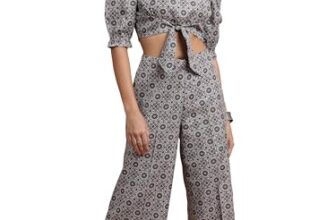Vishudh Women Regular Regular Fit Short Sleeve Co-Ord Set VNK3005774 Multicolor M