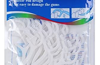 FLYNGO 3 in 1 Tooth Cleaning Dental Floss Toothpicks Plastic Set for Clean Teeth Fresh Breath and Healthy Gums, 50 Piece Set (White) (1)