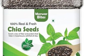 Marwar Bites Chia Seeds – Seeds for Weight Management | Rich in Calcium, Protein & Fibre Chia Seeds(500 g)