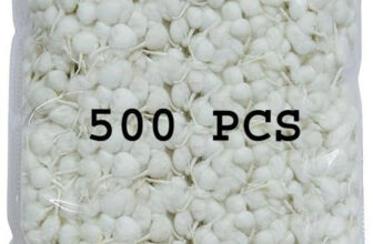 shyamcharan Diya Batti for Pooja/Natural White – White (Pack of 500 pcs) Cotton Wick