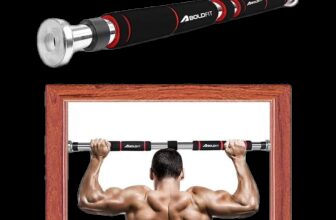 BOLDFIT Pull Up Bar For Home Wall Chin Up Bar For Home Workout Door Pullups Rod Stand Pull-up Bar(Black, Red)