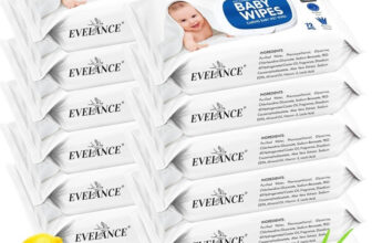 EVELANCE Caring Baby Wet Wipes with lid & Aloe Vera Extract| 72 Pieces|Pack Of 12(864 Wipes)