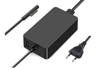 Surface Pro Charger 44W, Surface Pro Laptop/Tablet Charger, Compatible for Surface Pro 7/6/5/4/3/X, Surface Book, Surface Go/3/2/1 Power Supply Adapter-Black