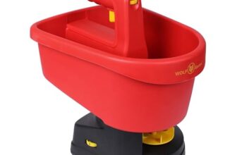 WOLF-Garten 5455000A Handheld Spreader, Spreading Width Individually Adjustable from 0.5 to 2.50 m, Ideal for Spreading Seeds, Fertilizer, Sand – WE-B