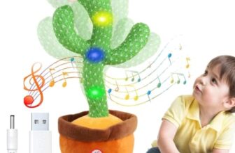 Storio Rechargeable Toys Talking Cactus Baby Toys for Kids Dancing Cactus Toys Can Sing Wriggle & Singing Recording Repeat What You Say Funny Education Toys for Children Playing Home Decor for Kids