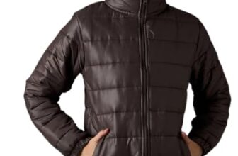 SASSAFRAS Women Brown High Neck Horizontal Quilt Puffer Jacket S