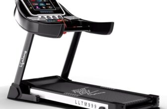 Lifelong Treadmill for Home – 6 HP Peak Motorized Treadmill, 6 Level Manual Inclines, Max Speed 14 km/hr – Heart Rate Sensor, Bluetooth Speaker,10Inch Touch Screen, Fitshow App Max Weight 120Kg