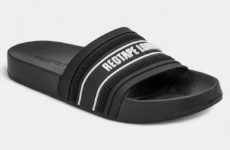 RED TAPE Men Slides(Black , 7)
