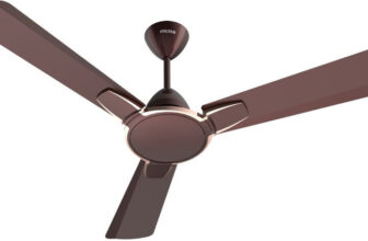 Voltas Rimflo with 2 Year Warranty Remote Controlled 1200 mm Ceiling Fan(5 Star | Rose Brown | Pack of 1)