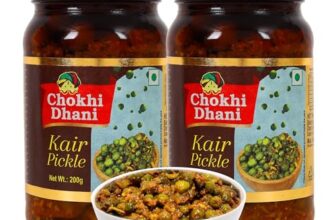 Chokhi Dhani Kair Pickle Pack of 2 (200g Each) | Rajasthani Kair Achar | Tenti Pickle | Teet Dela Ker Achar | Spicy & Tangy Indian Pickle | Homemade Style | Veg
