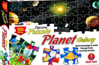 Educational Planet Galaxy Jigsaw Puzzle for Kids, Includes 120 Pieces of Fun Puzzle (Planet)