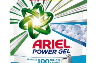 Ariel Power Gel Liquid Detergent for Top Load & Semi Auto – 300g | Removes 100 Dried Stains in 1 Wash | Faster Dissolving | Long-Lasting Fragrance | Color Protection | At the price of Powders