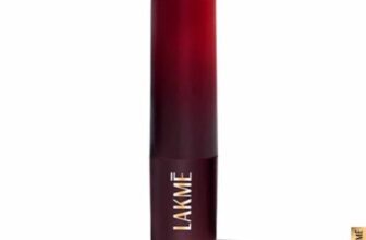Lakme Forever Matte Lipstick, Waterproof, Non Drying, Creamy Matte Bullet Lipstick Made With French Rose Oil Extracts, Red Crimson, 4.5g