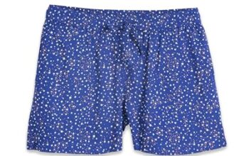 Amazon Brand – Symbol Kids Girls Rayon Flared Shorts with Print (KD-SOG-SS25-122_Moon Blue_2-3 Years)
