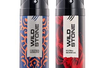 Wild Stone Legend And Ultra Sensual Long Lasting Body Deodorants For Men, Pack Of 2 (225 Ml Each) – Spray