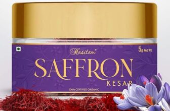 Hasitam (5gm) Pure Original Kashmiri Saffron/Kesar/Kumkuma Puvvu | Certified highest Grade A++++ | Ideal for Cooking, Desserts, Milk, Sweets & Skincare