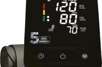 Dr Trust (USA) SmartHeart BP Machine – Automatic digital TALKING Blood Pressure Testing Bp Monitor(Black)