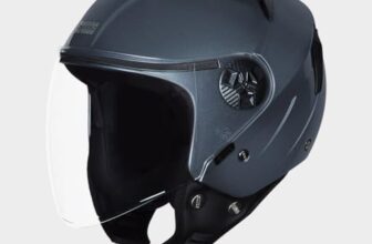 STUDDS Vogue ISI Certified Open Face Motorcycle Helmet for Men and Women with Clear Visor