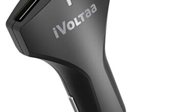 Ivoltaa All Smartphones with USB Charging USB Qc 3.0 Dual Port 36W Rapid Turbo Car Charger with Quick Charge (Black)