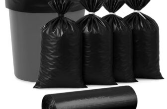 BENAVJI Garbage Bags Medium 90 Pcs I 30 Pcs x Pack of 3 Rolls | 19 x 21 Inch | Dustbin Bags,Trash Bags,Dustbin Covers for daily Wet and Dry Waste (Black Color) (3)