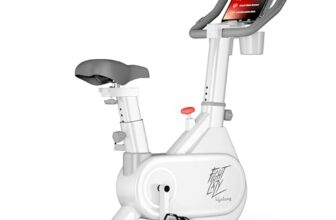 Lifelong Fit Pro Spin Fitness Bike with 7Kg Flywheel, Adjustable Resistance & Heart Rate Sensor for Fitness at Home Workouts | Max Weight Capacity: 120 kg (LLSBB49, White)