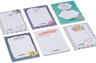 Amazon Brand – Solimo To Do List Notepads, 4 x 5.25 Tear Off Block Planner for Office, Home, Work Stationery Supplies, Set of 6, 50 Pages